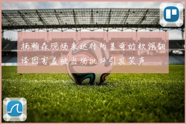 杨瀚森现场表达对约基奇的钦佩翻译因害羞被当场批评引发笑声